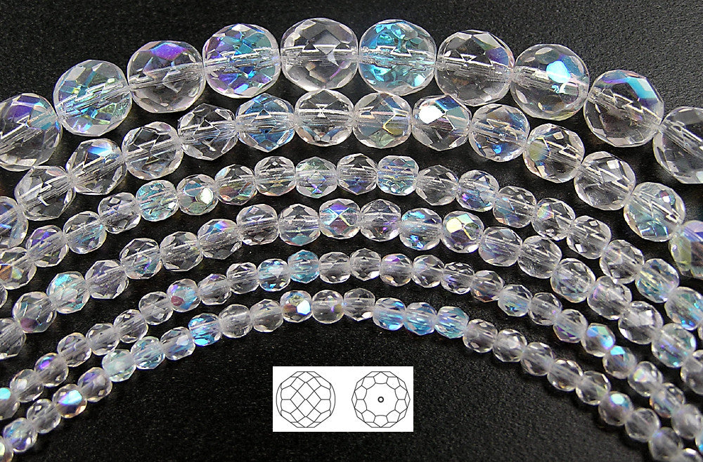 Lot of ten 12mm x 12mm red & crystal Czech glass beads - rhombus - square -  diamond shaped beads C01101