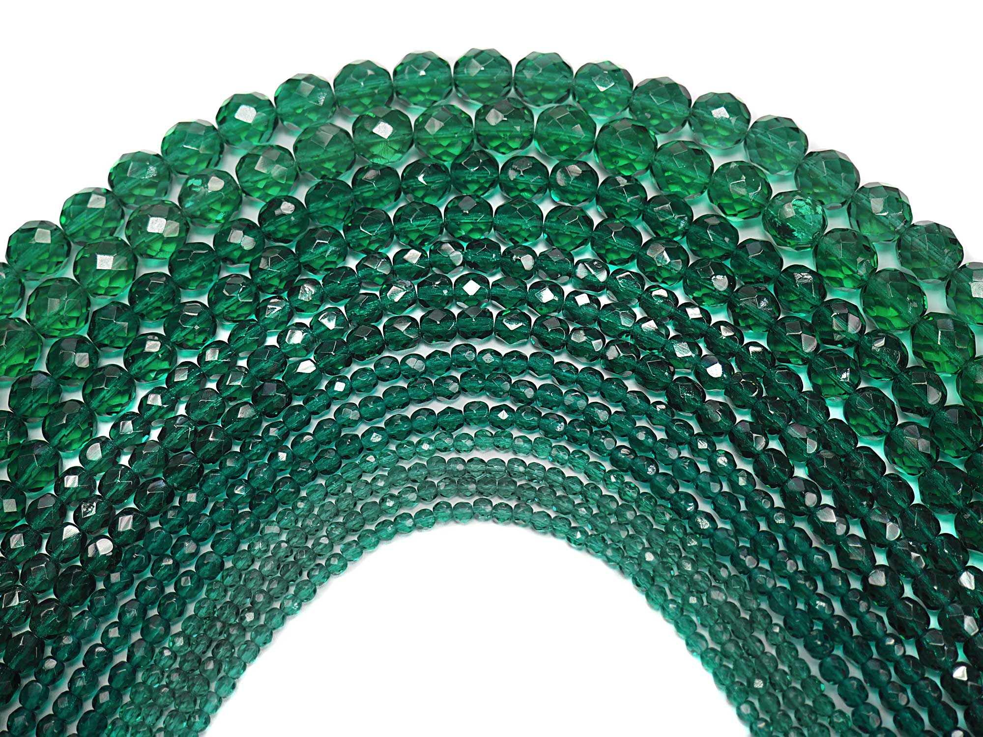 Faceted Swarovski Crystals Round May Emerald Green Rhinestone