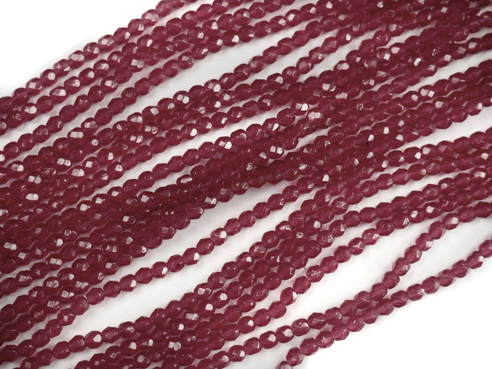 Natural Purple Opal Faceted 4mm Round Beads