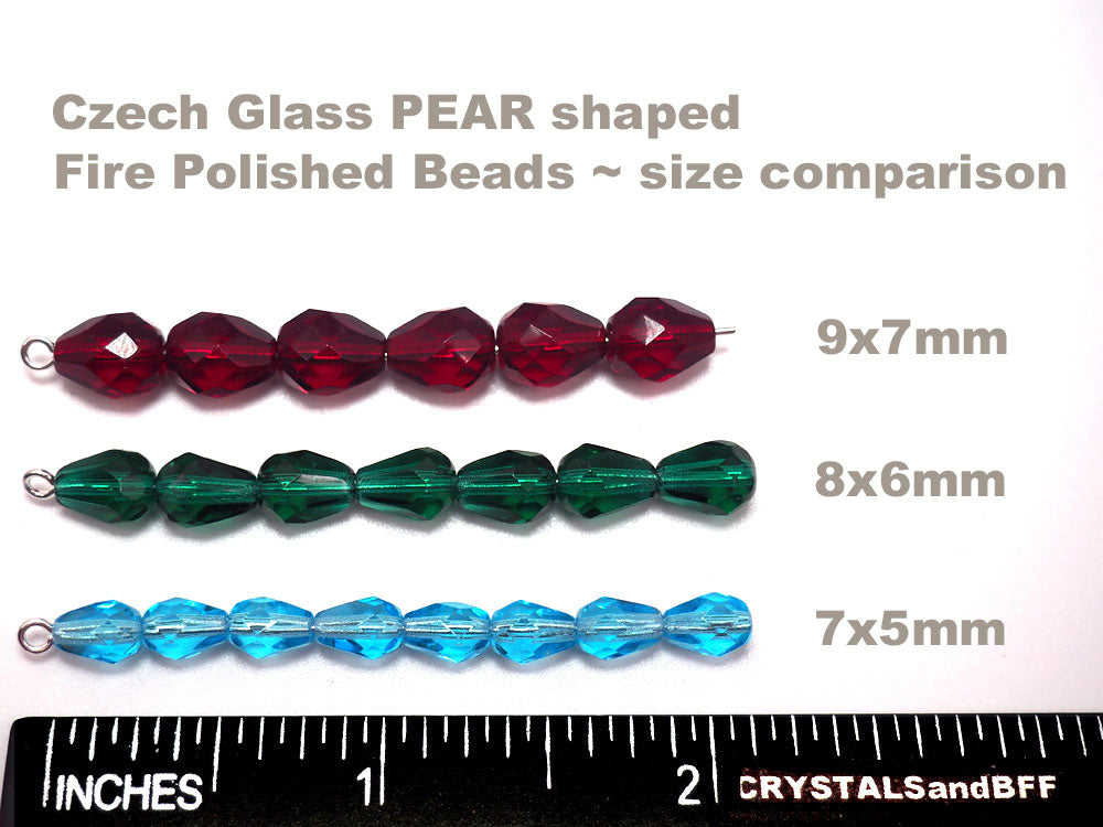Tear Drop Crystal Beads Sizes  Tear Drop Beads Crystal Glass