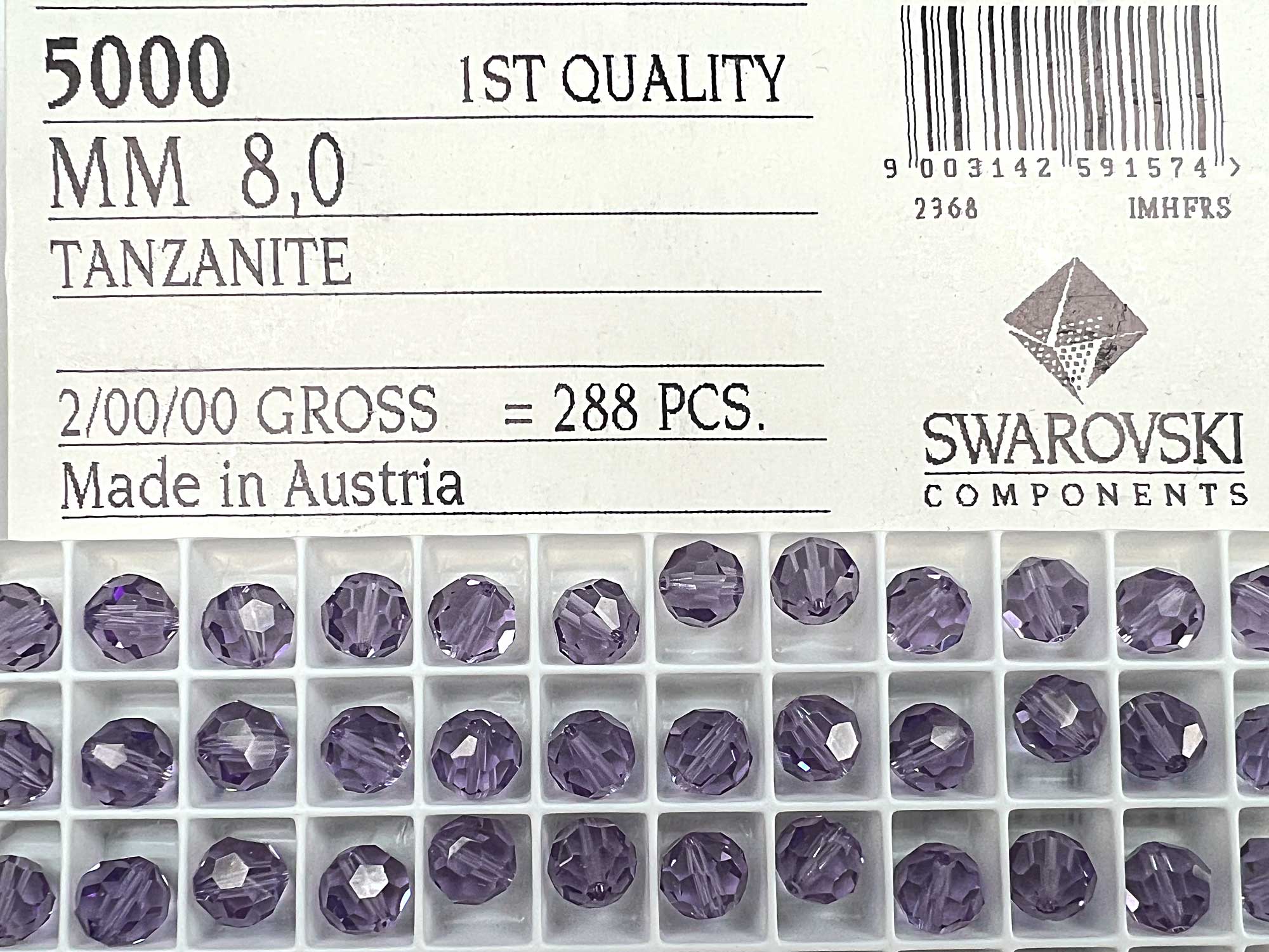 SWAROVSKI #5000 Round 8MM 288pc Original - Supplies