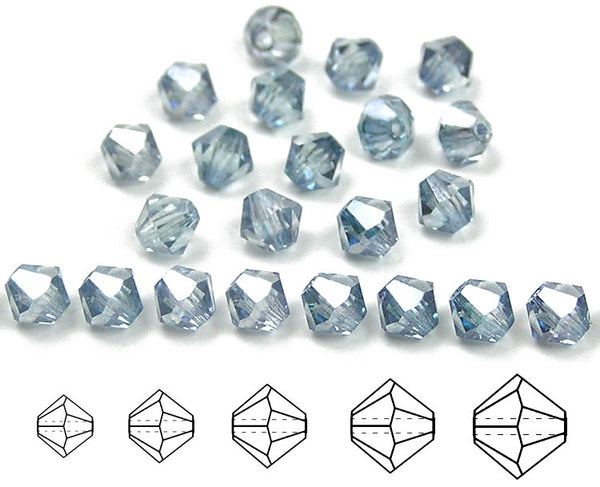 Swarovski Crystal Beads Bicone (5328) Crystal Blue Shade