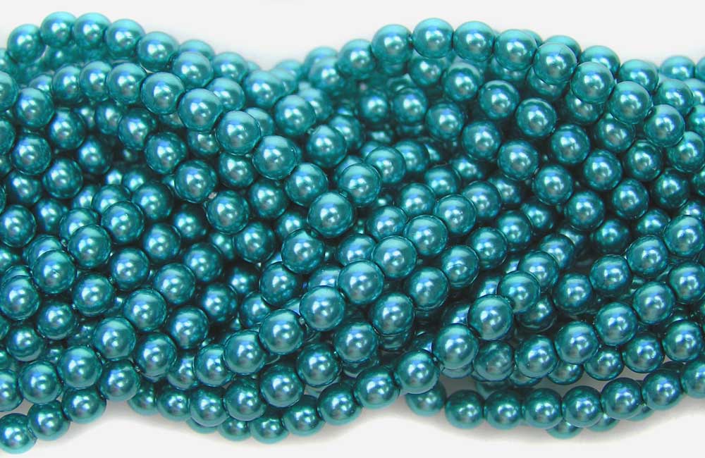 Persian blue pearl beads, 8mm bead, glass pearl, Czech, B'sue Boutiques,  bead, jewelry making, beading