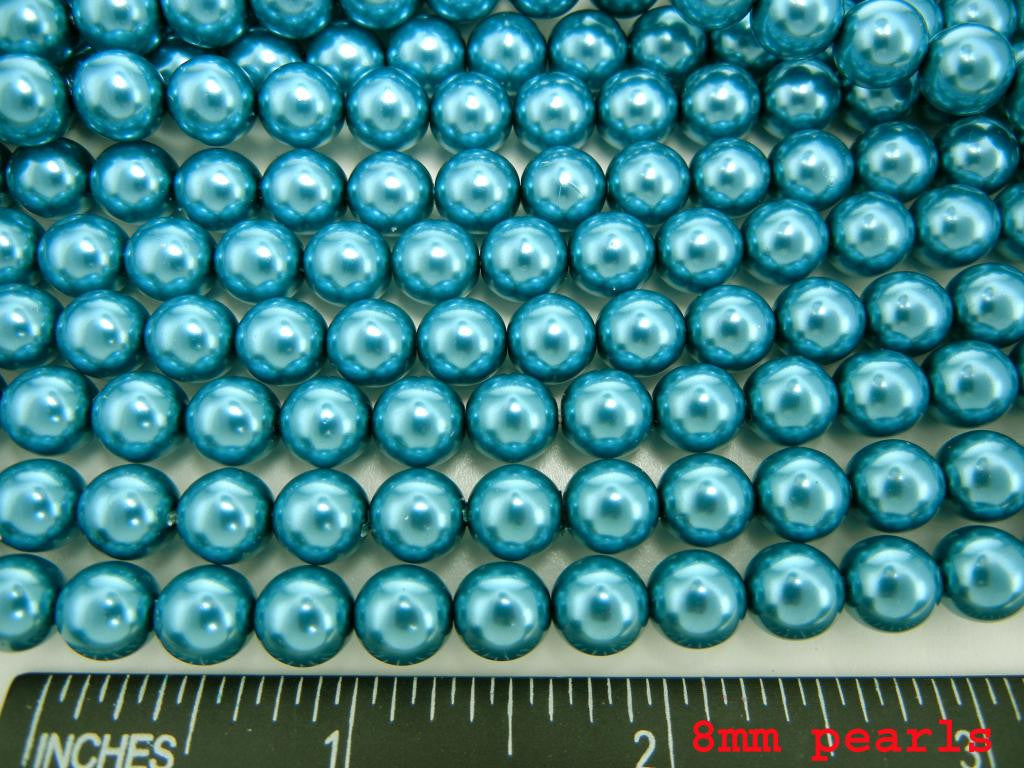 Perlen Perlen Nazar Boncuk 8mm rund blau Resin T鐪塺kisches Auge U3K3 W0J7 