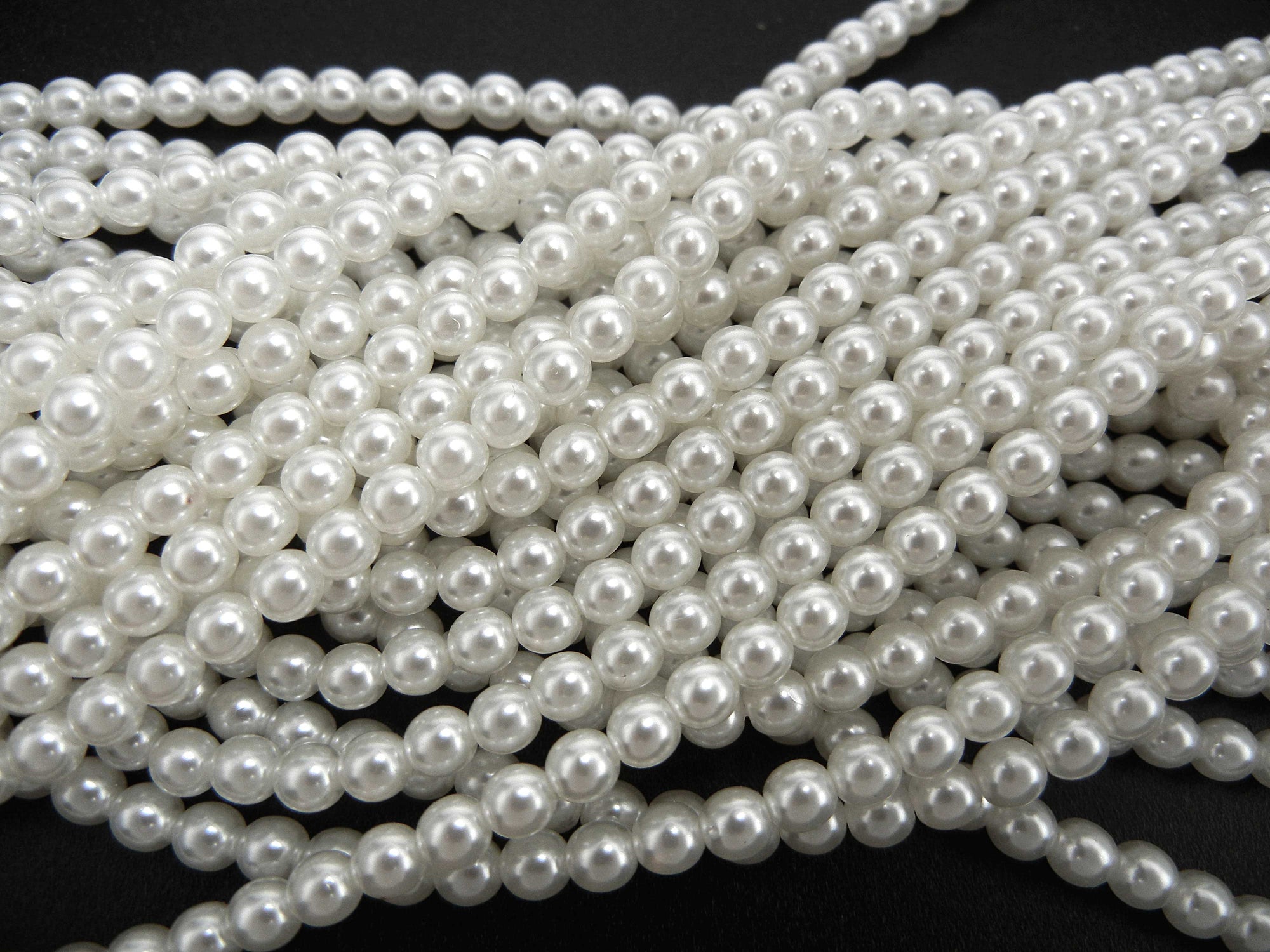 Fake Pearls Made Plastic Imitation Jewelry Stock Photo 243846517