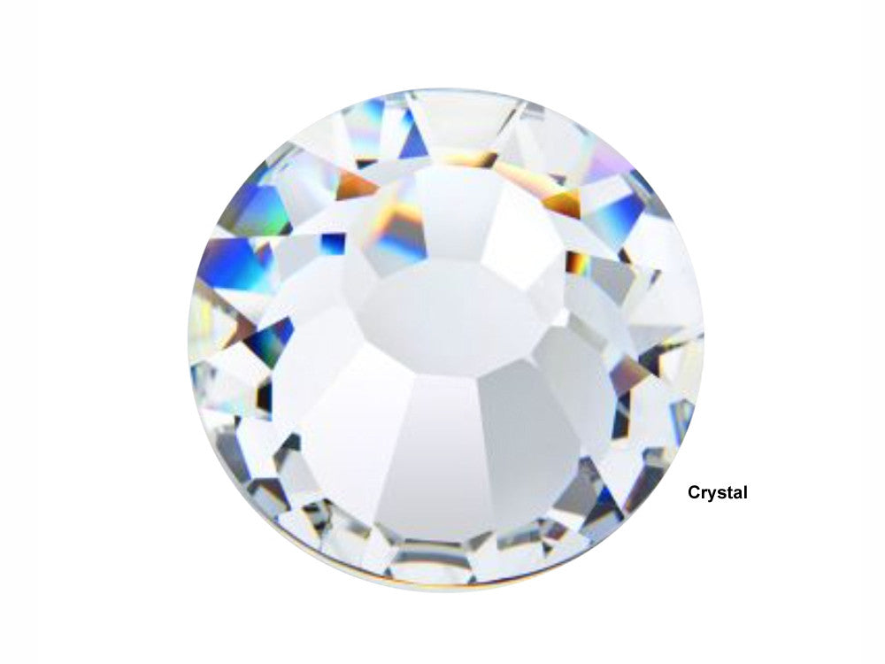  Preciosa Maxima Crystal Flatback Chaton Rose Rhinestones -  Perfect for Clothes, Nails, Jewelry - SS48 (11mm) - 8pcs - Crystal AB  (Iridescent) : Beauty & Personal Care